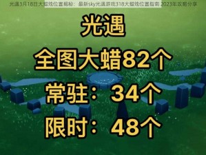 光遇3月18日大蜡烛位置揭秘：最新sky光遇游戏318大蜡烛位置指南 2023年攻略分享