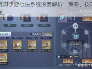 天涯明月刀手游心法系统深度解析：策略、技巧与特色功能一览