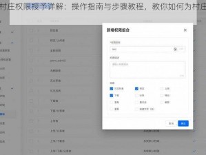 奶块村庄权限授予详解：操作指南与步骤教程，教你如何为村庄赋予权限