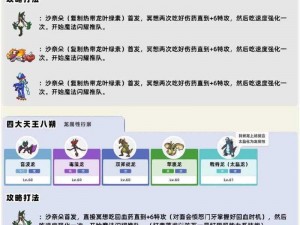 宝可梦钻石珍珠四大天王攻略：实战解析四大天王打法技巧