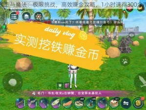 创造与魔法：极限挑战，高效赚金攻略，1小时速得300金币