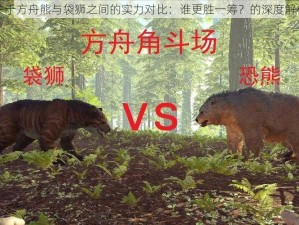 关于方舟熊与袋狮之间的实力对比：谁更胜一筹？的深度解析