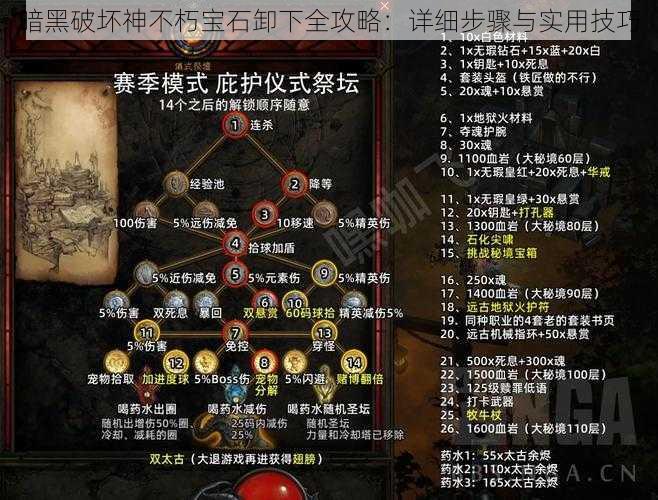 暗黑破坏神不朽宝石卸下全攻略：详细步骤与实用技巧