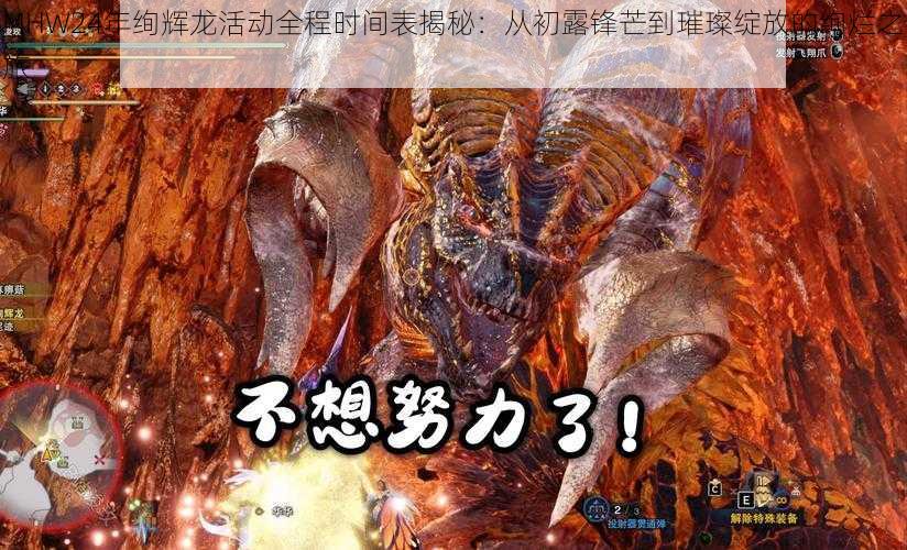 MHW24年绚辉龙活动全程时间表揭秘：从初露锋芒到璀璨绽放的绚烂之旅