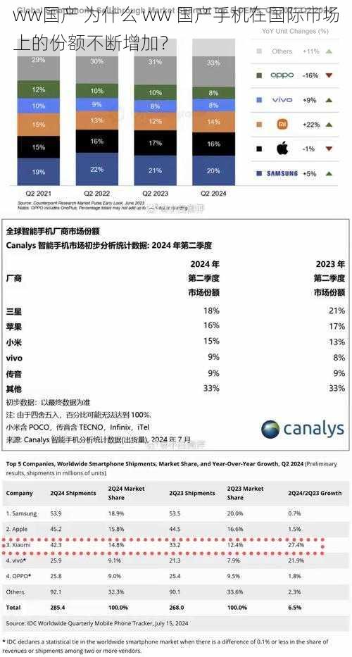 ww国产 为什么 ww 国产手机在国际市场上的份额不断增加？