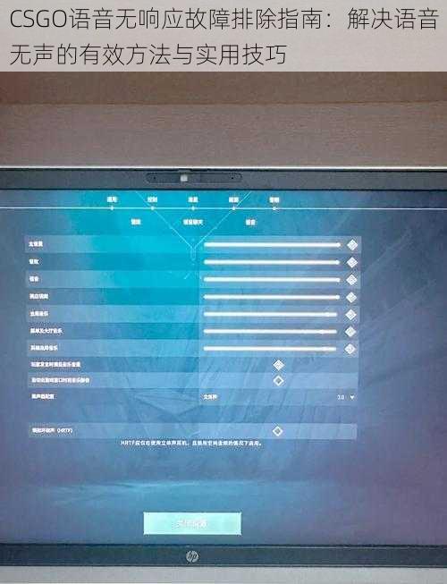 CSGO语音无响应故障排除指南：解决语音无声的有效方法与实用技巧