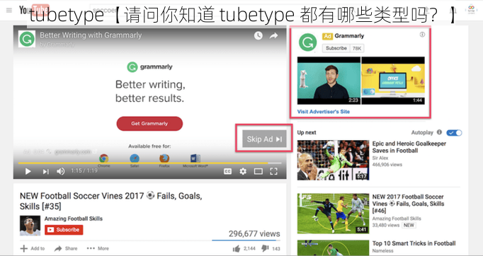 tubetype【请问你知道 tubetype 都有哪些类型吗？】