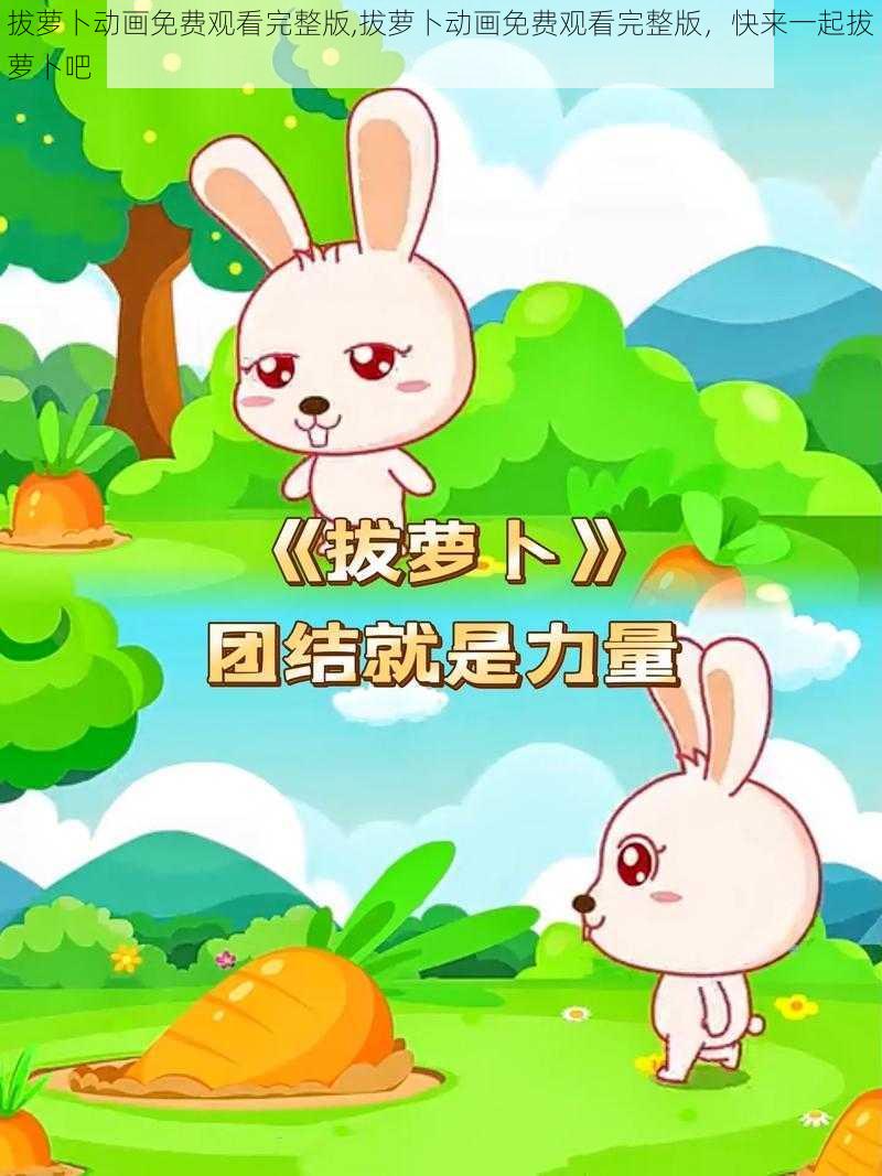 拔萝卜动画免费观看完整版,拔萝卜动画免费观看完整版，快来一起拔萝卜吧