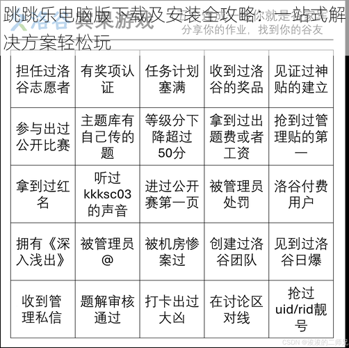 跳跳乐电脑版下载及安装全攻略：一站式解决方案轻松玩