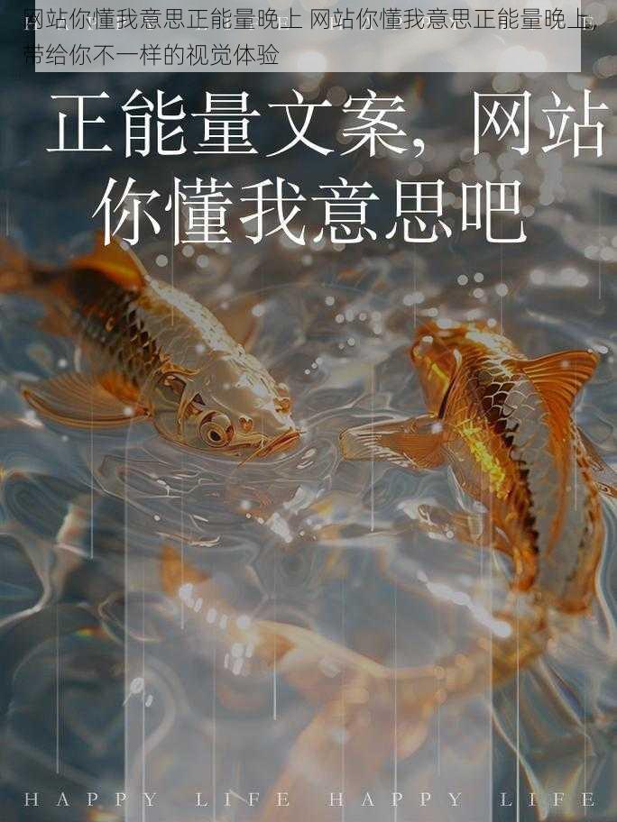 网站你懂我意思正能量晚上 网站你懂我意思正能量晚上，带给你不一样的视觉体验