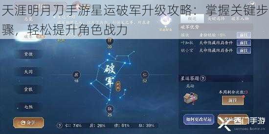 天涯明月刀手游星运破军升级攻略：掌握关键步骤，轻松提升角色战力