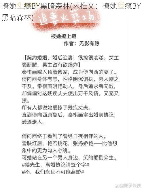 撩她上瘾BY黑暗森林(求推文：撩她上瘾BY 黑暗森林)