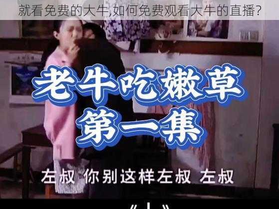 就看免费的大牛,如何免费观看大牛的直播？