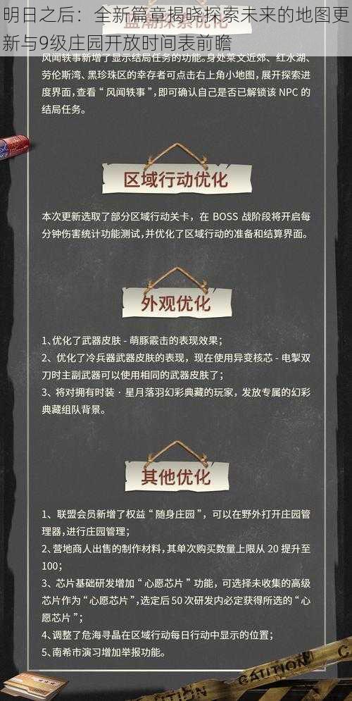 明日之后：全新篇章揭晓探索未来的地图更新与9级庄园开放时间表前瞻