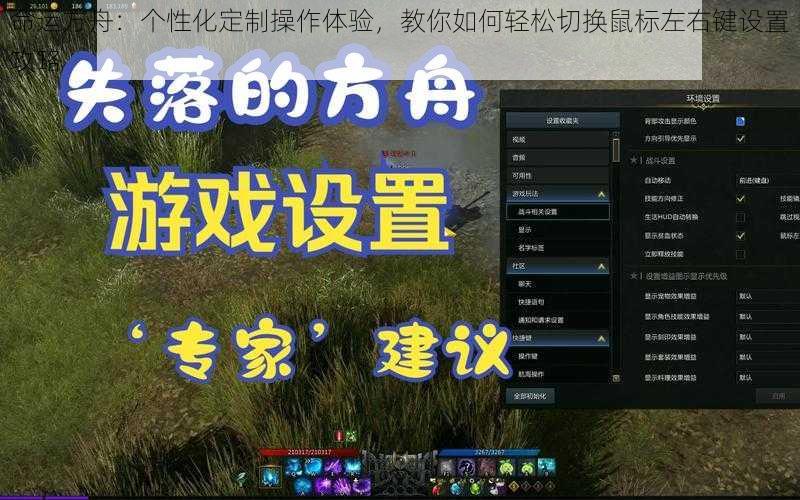 命运方舟：个性化定制操作体验，教你如何轻松切换鼠标左右键设置攻略