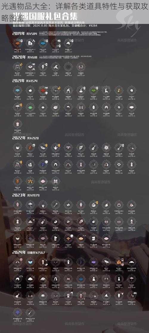 光遇物品大全：详解各类道具特性与获取攻略图鉴