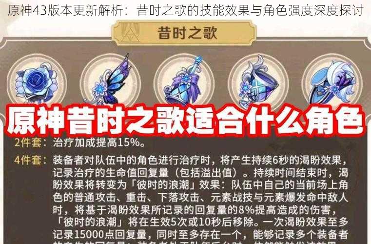 原神43版本更新解析：昔时之歌的技能效果与角色强度深度探讨