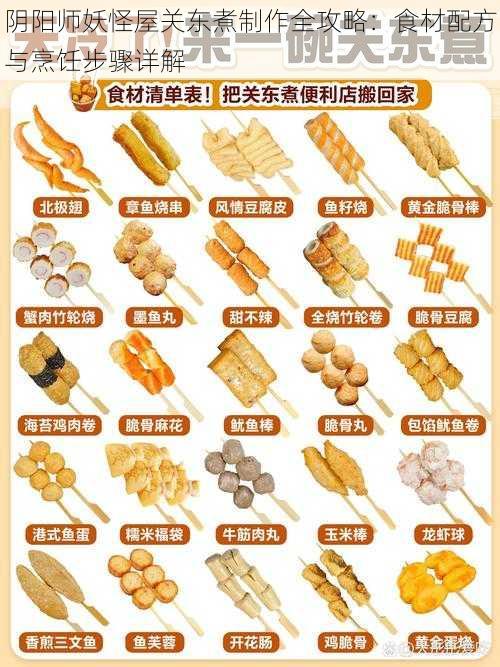 阴阳师妖怪屋关东煮制作全攻略：食材配方与烹饪步骤详解